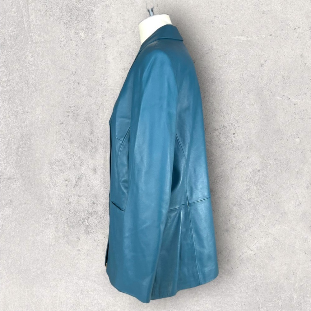 Pendleton Light Blue Leather Jacket - image 7